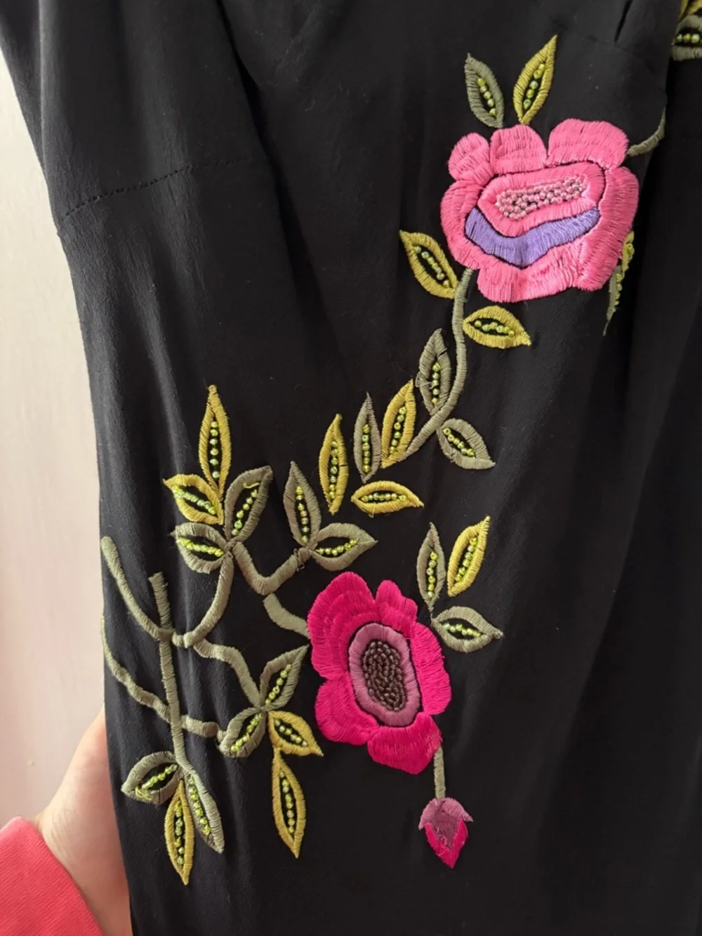 Cache x Sue Wong Vintage Silk Floral Maxi Dress - Picture 6 of 8